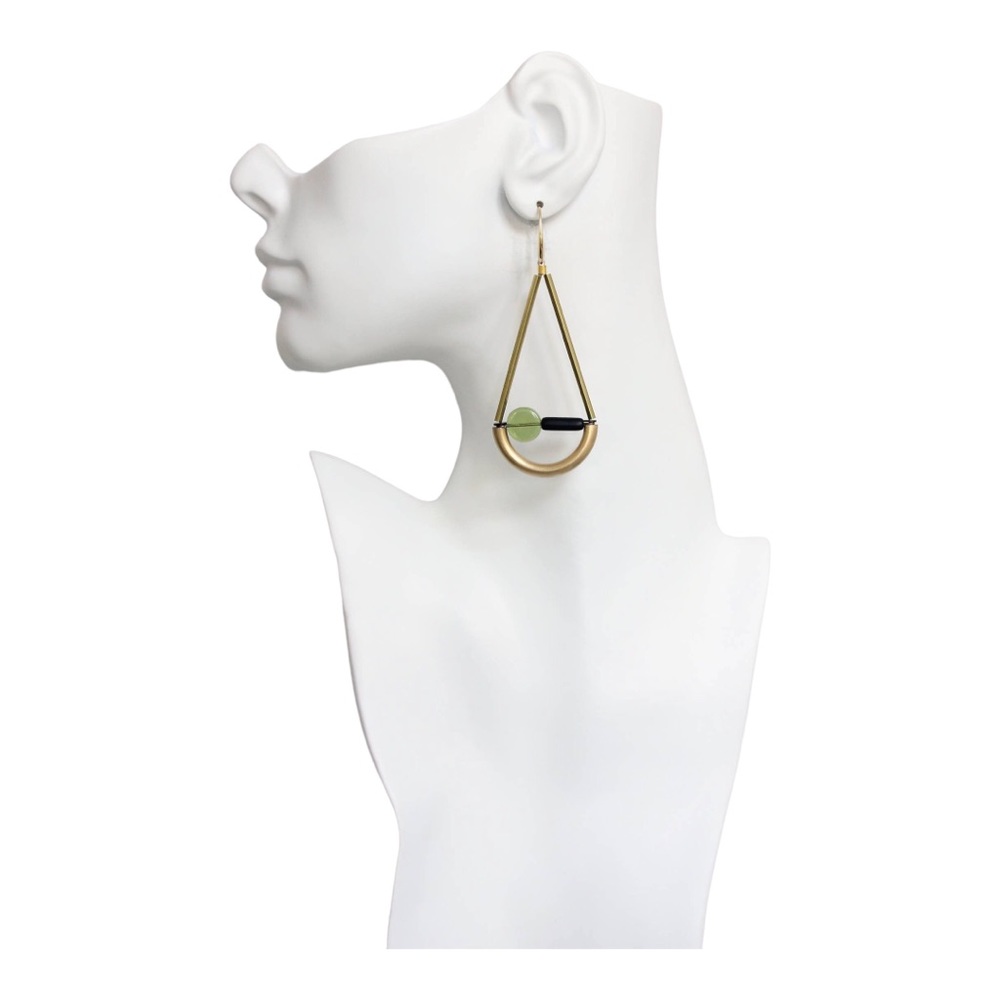 Geometric Glass Earrings